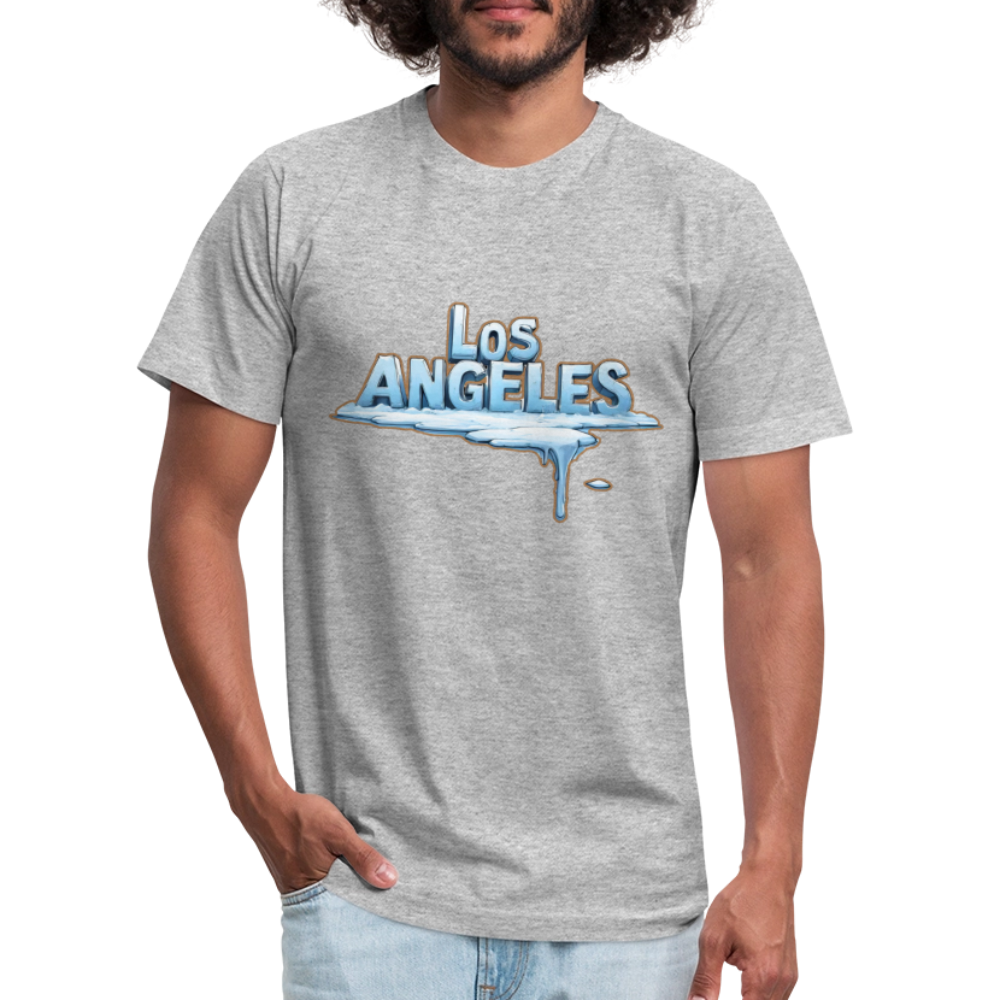 ICE Melts in LA Unisex Jersey T-Shirt by Bella + Canvas - heather gray