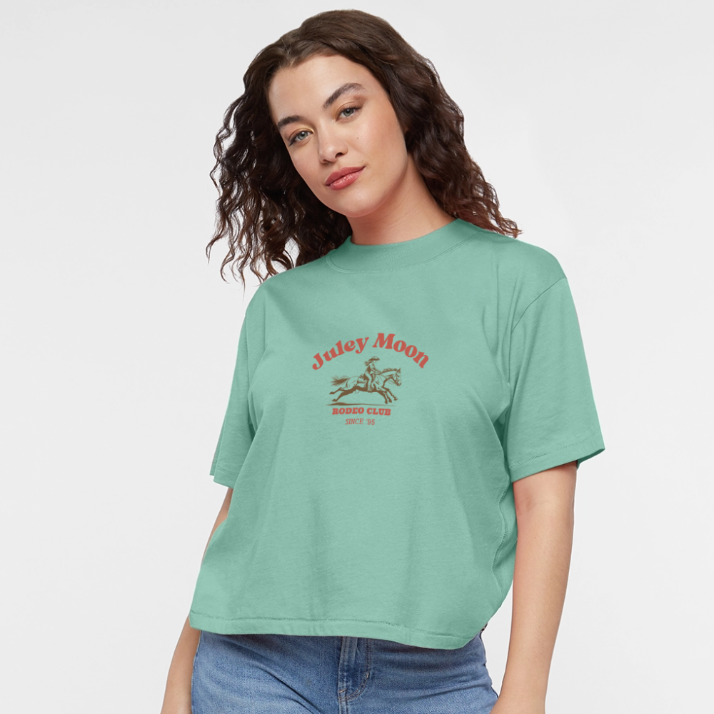 Rodeo Club Women's Boxy Tee - saltwater