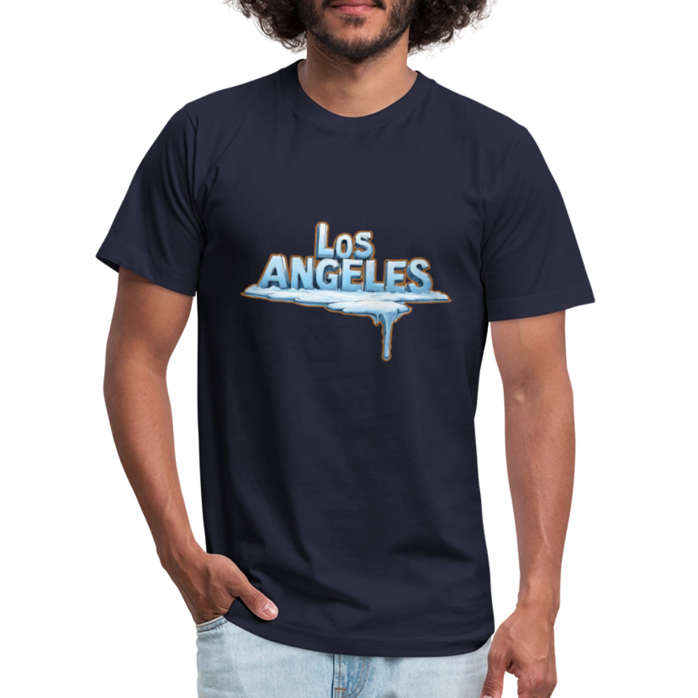 ICE Melts in LA Unisex Jersey T-Shirt by Bella + Canvas - navy
