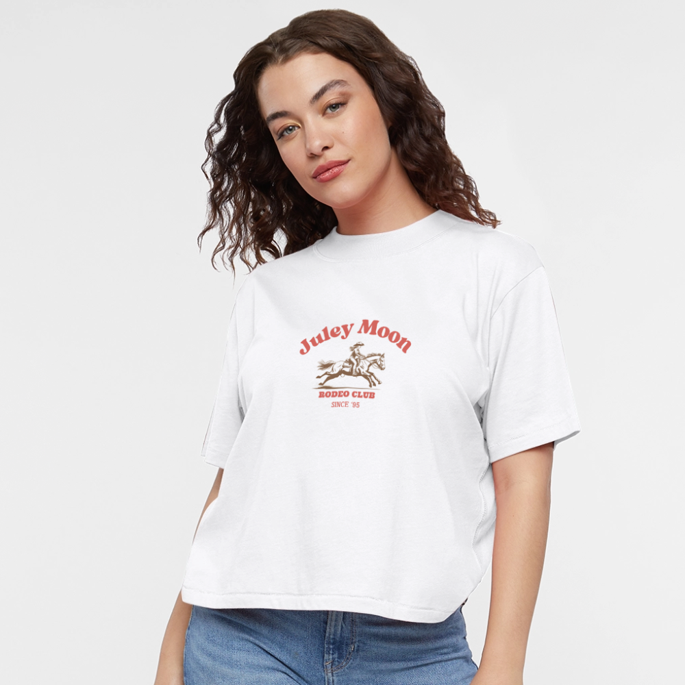 Rodeo Club Women's Boxy Tee - white