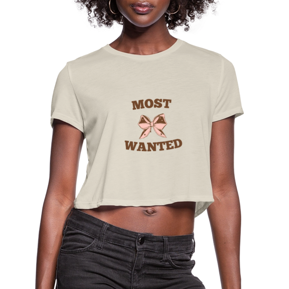 Most Wanted Women's Cropped T-Shirt - dust