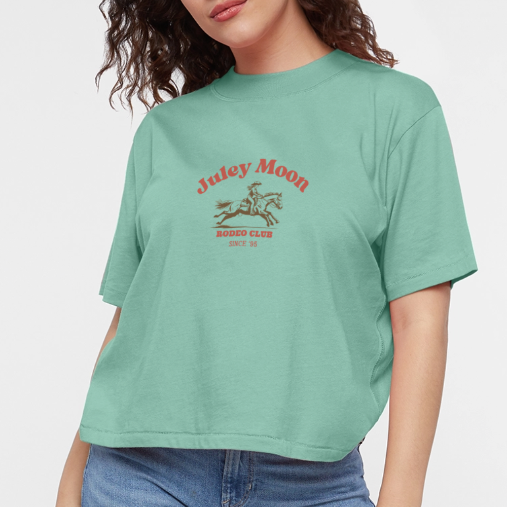 Rodeo Club Women's Boxy Tee - saltwater