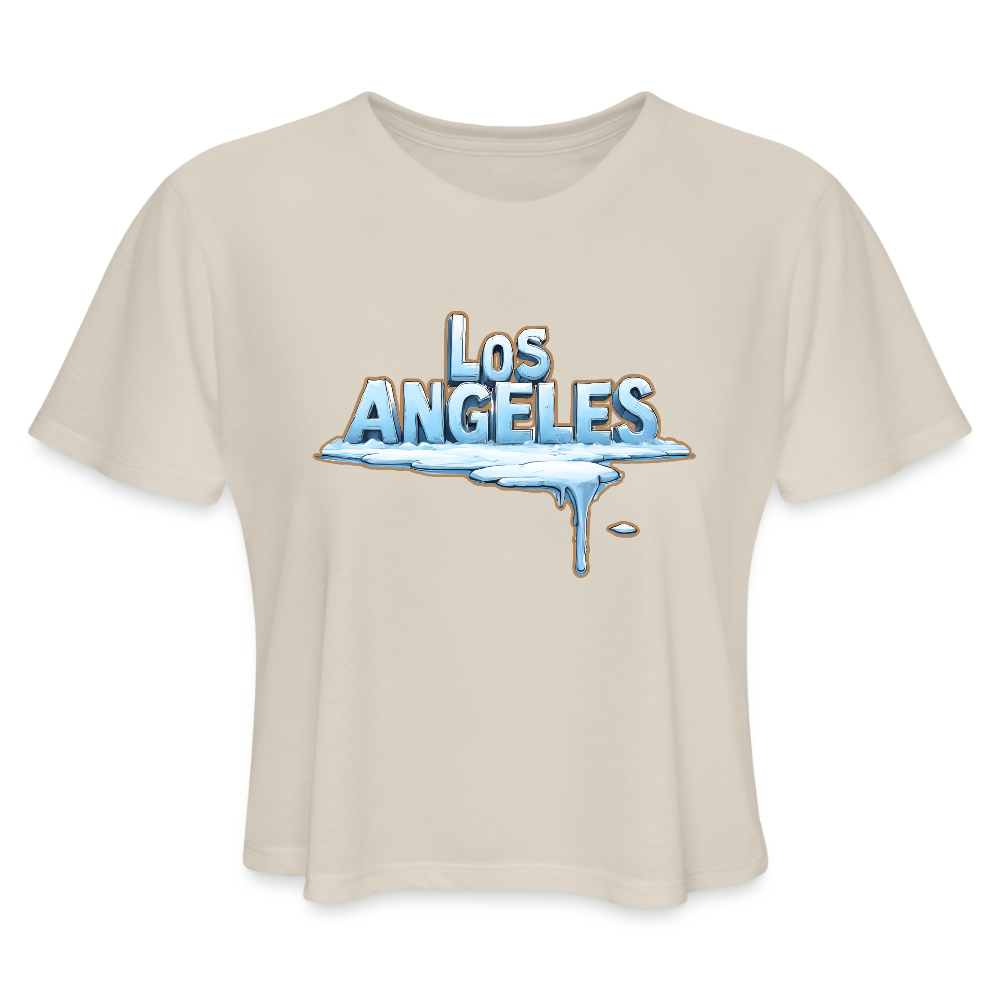 ICE Melts in LA Women's Cropped T-Shirt - dust