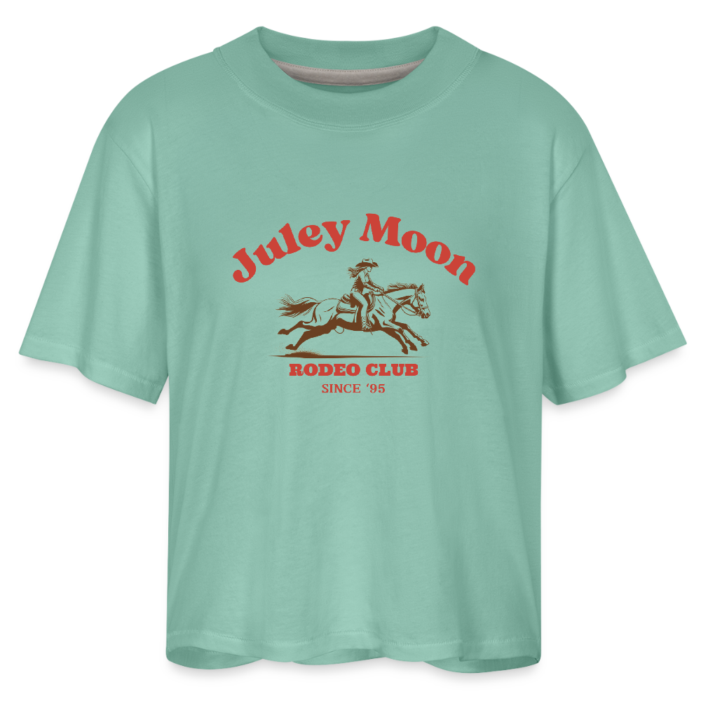 Rodeo Club Women's Boxy Tee - saltwater