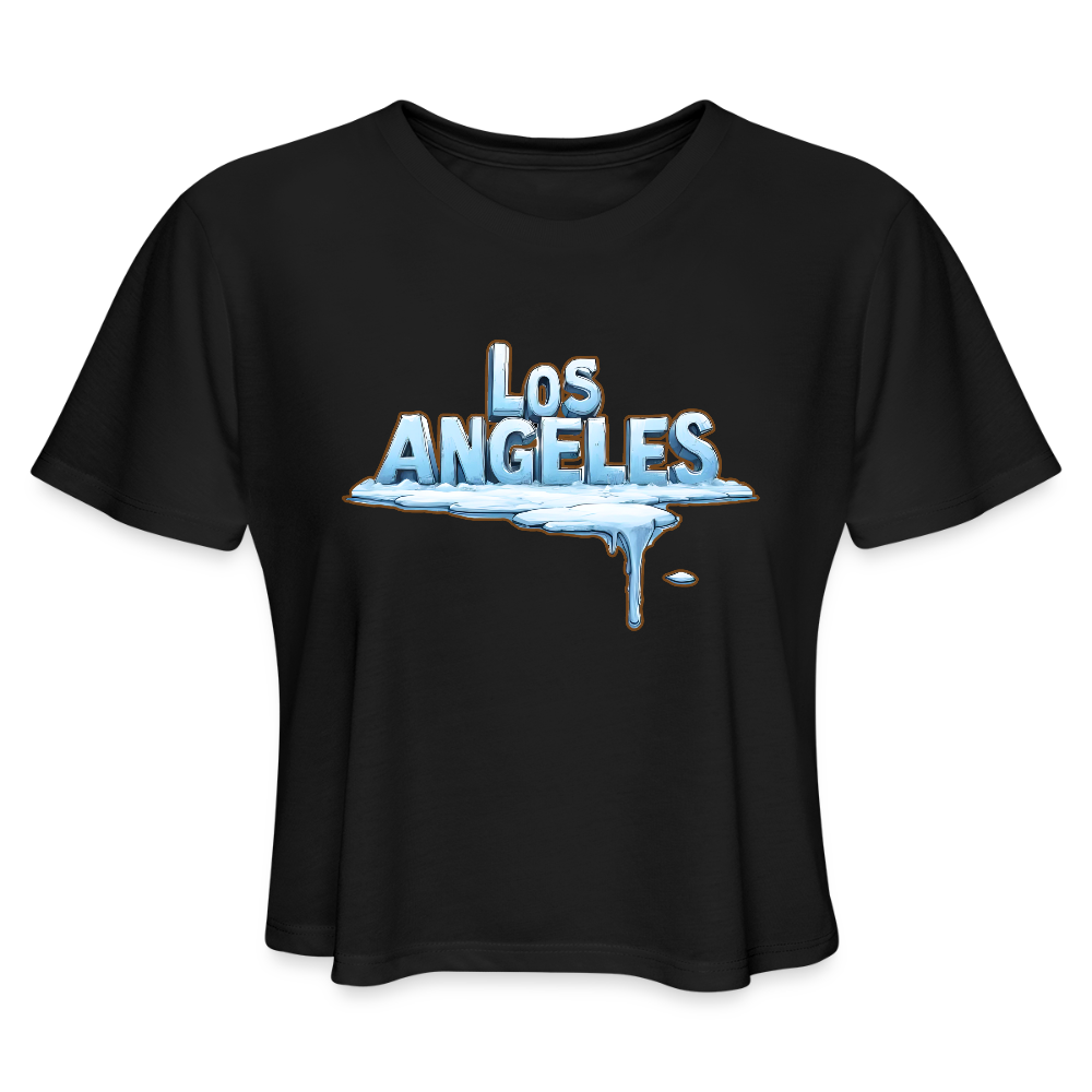 ICE Melts in LA Women's Cropped T-Shirt - black