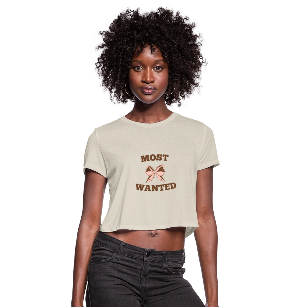 Most Wanted Women's Cropped T-Shirt - dust