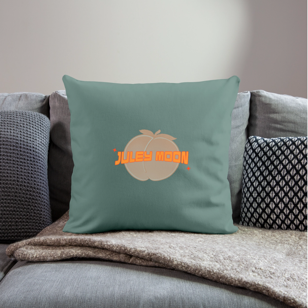 JM Logo Throw Pillow Cover - cypress green
