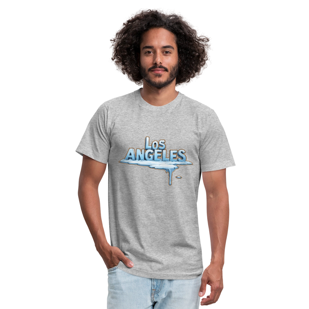 ICE Melts in LA Unisex Jersey T-Shirt by Bella + Canvas - heather gray