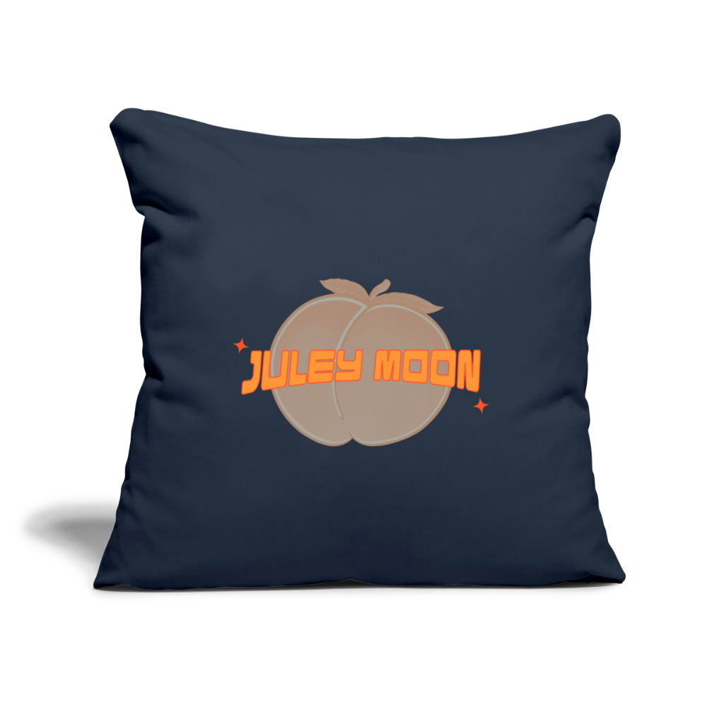 JM Logo Throw Pillow Cover - navy