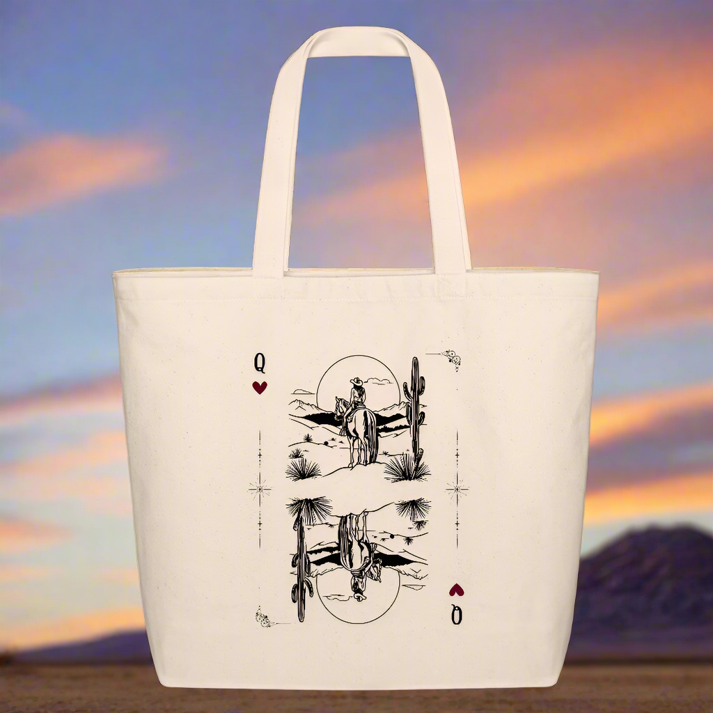 Desert Queen Tote Bag - natural