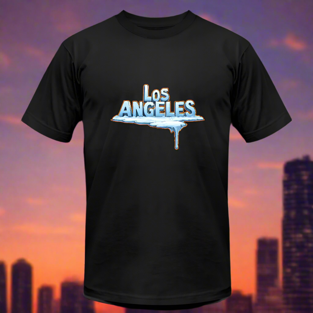 ICE Melts in LA Unisex Jersey T-Shirt by Bella + Canvas - black