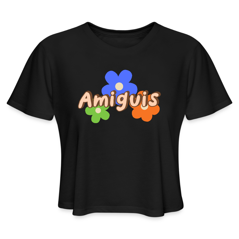 Amiguis Women's Cropped T-Shirt - black