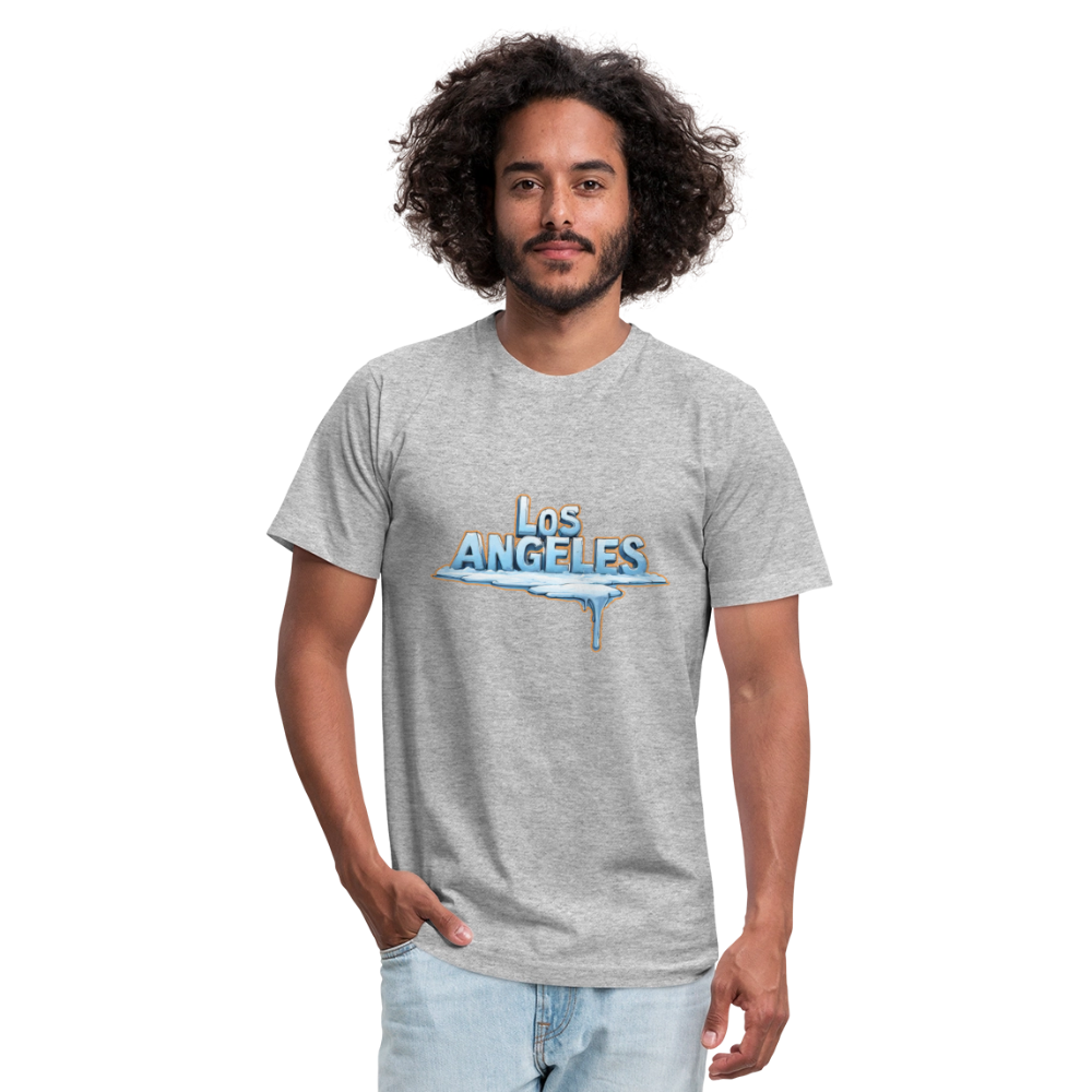 ICE Melts in LA Unisex Jersey T-Shirt by Bella + Canvas - heather gray