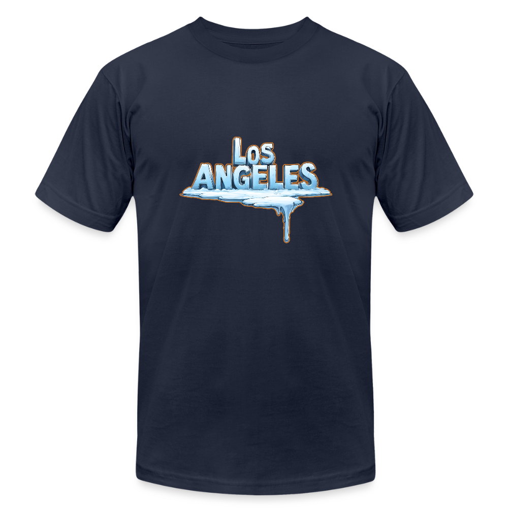 ICE Melts in LA Unisex Jersey T-Shirt by Bella + Canvas - navy