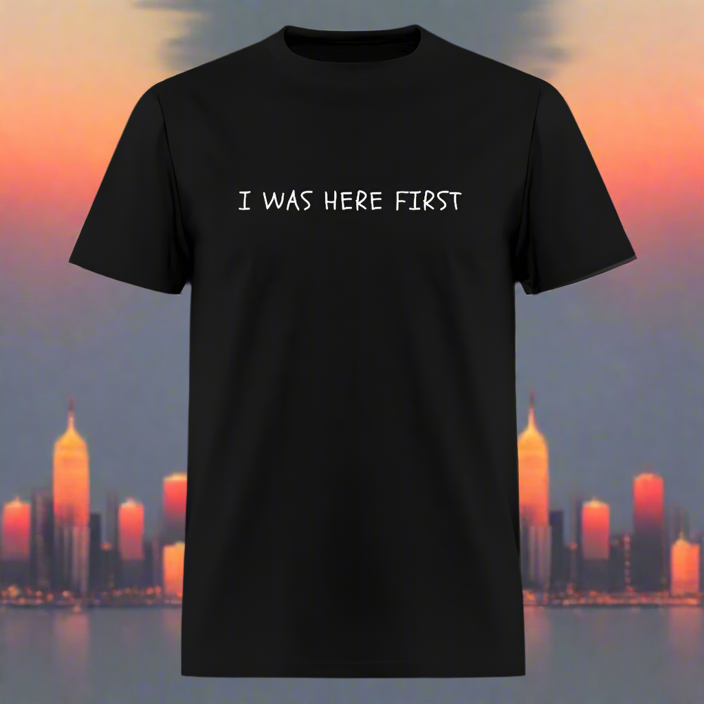 I Was Here First 2 Unisex Classic T-Shirt - black