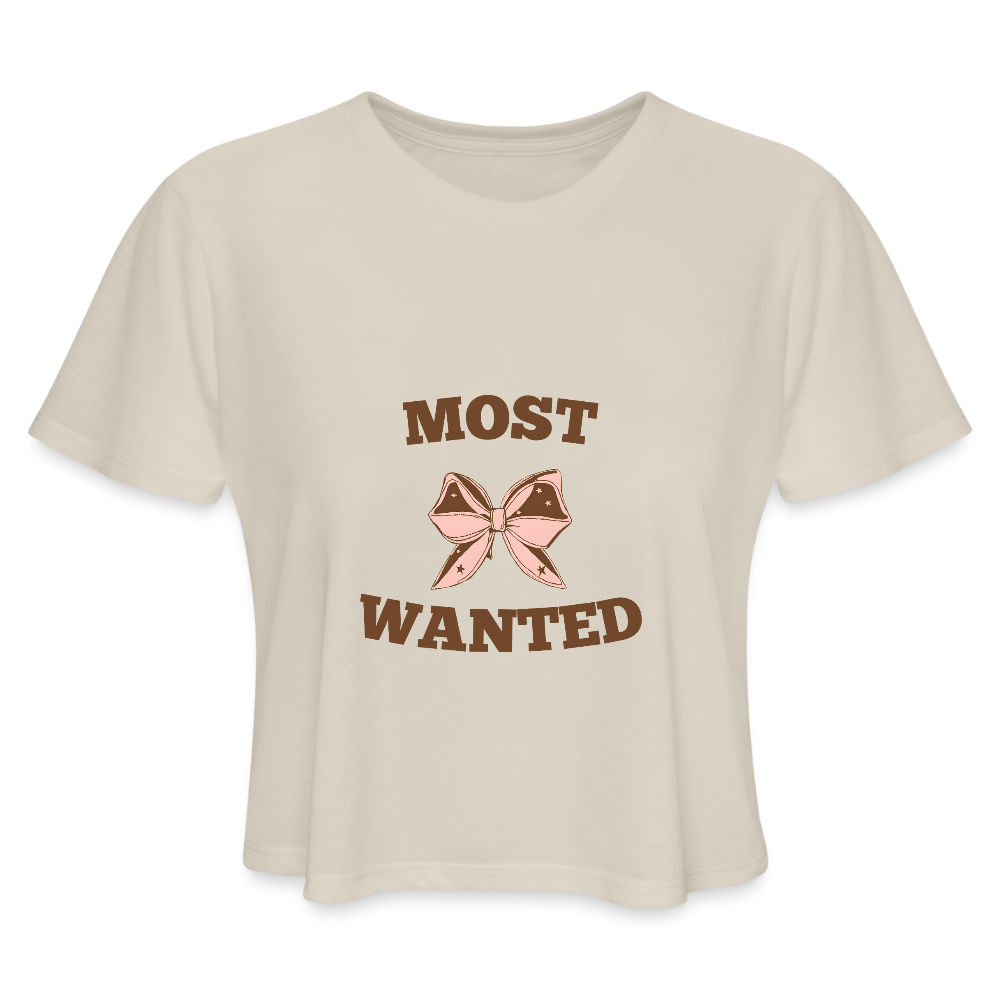 Most Wanted Women's Cropped T-Shirt - dust