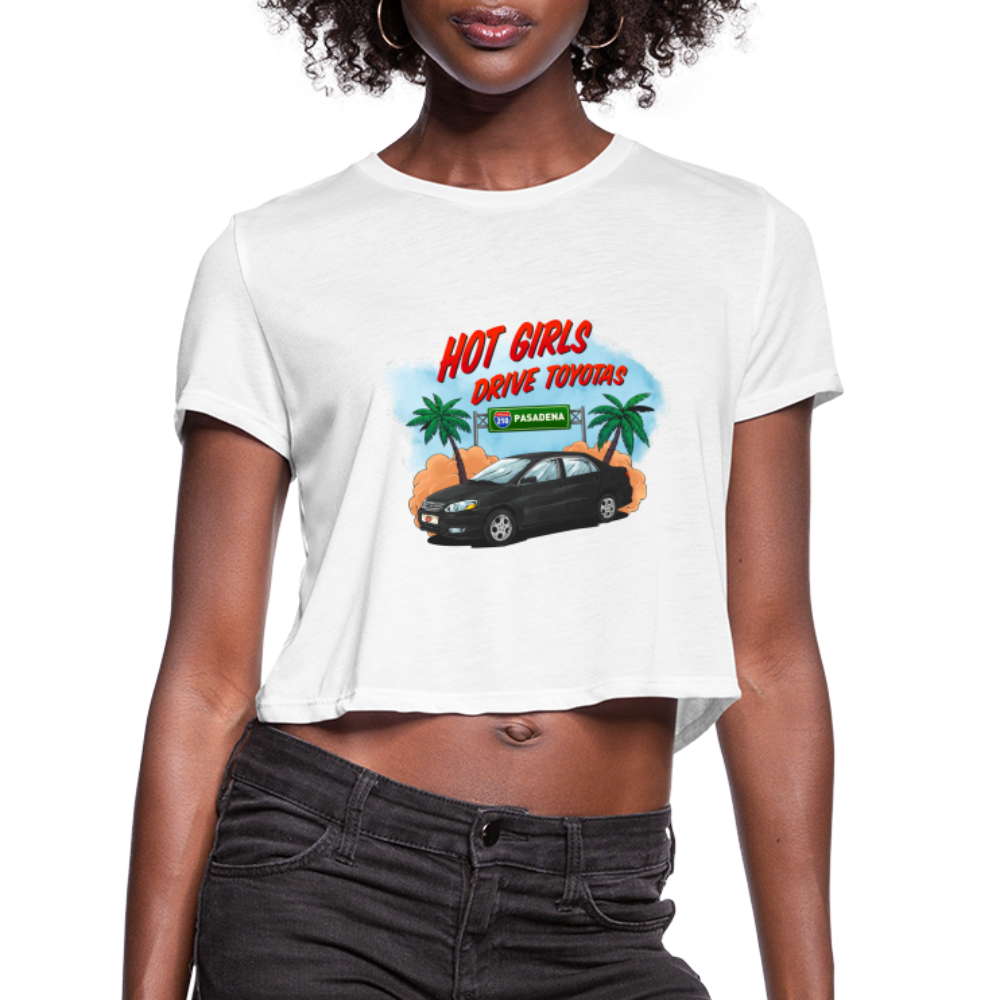 Hot Girls Drive Toyotas - white