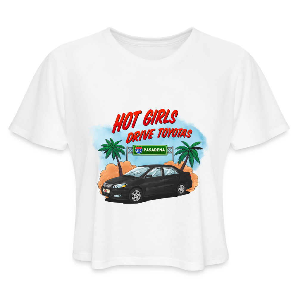 Hot Girls Drive Toyotas - white