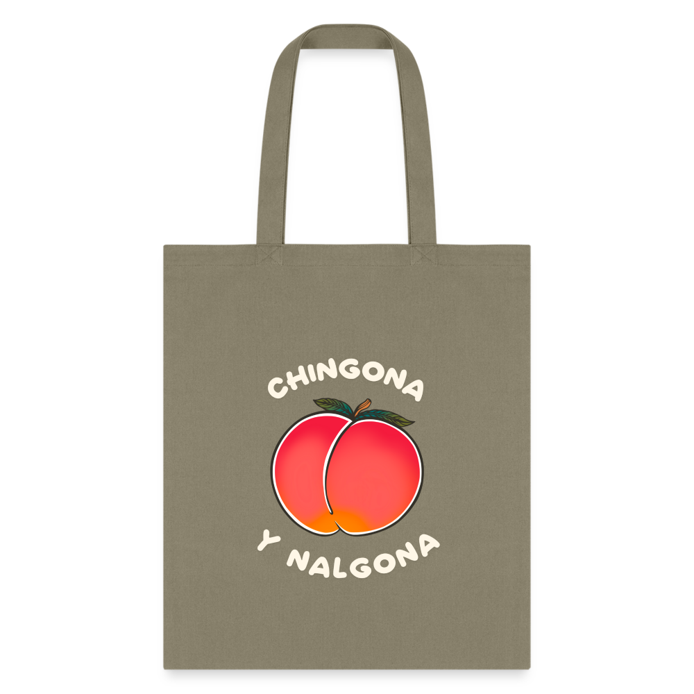 Peach Tote Bag - khaki