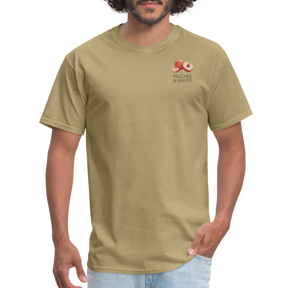 Peaches 'n' Waves Unisex Classic T-Shirt - khaki