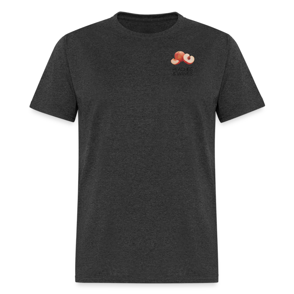 Peaches 'n' Waves Unisex Classic T-Shirt - heather black