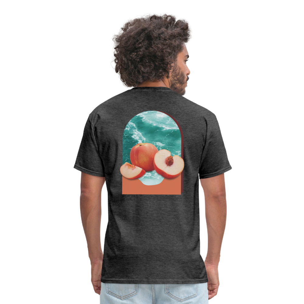 Peaches 'n' Waves Unisex Classic T-Shirt - heather black