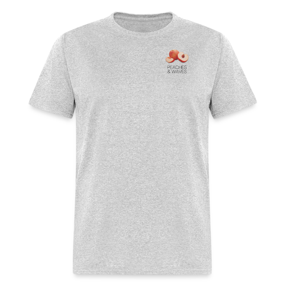 Peaches 'n' Waves Unisex Classic T-Shirt - heather gray