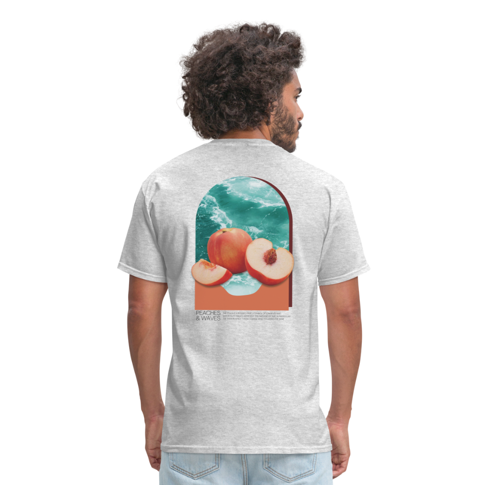 Peaches 'n' Waves Unisex Classic T-Shirt - heather gray