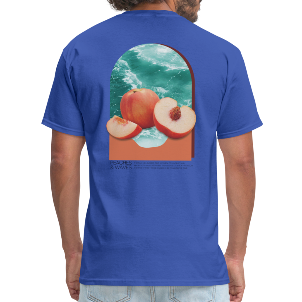 Peaches 'n' Waves Unisex Classic T-Shirt - royal blue