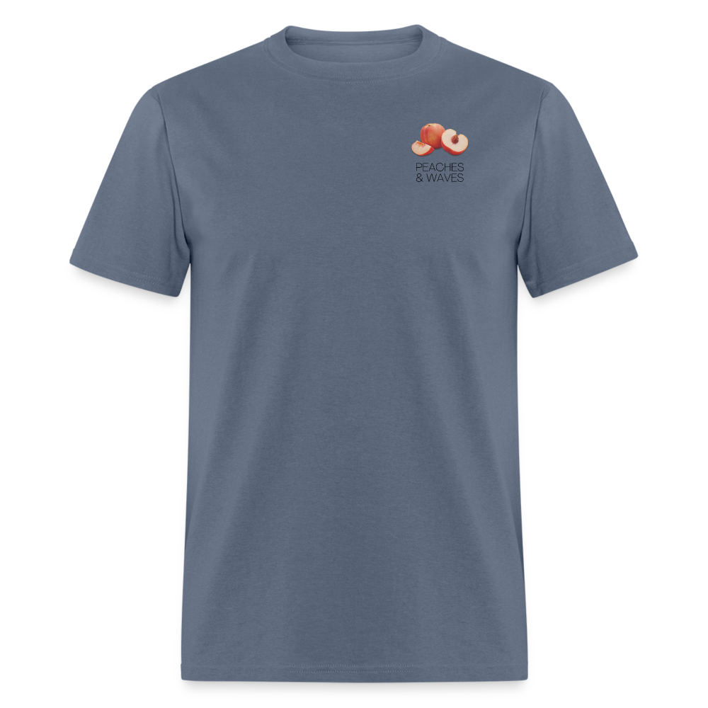 Peaches 'n' Waves Unisex Classic T-Shirt - denim