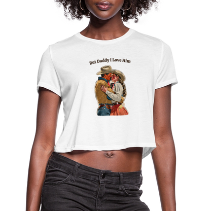 But Daddy I Love Him Women's Boxy Tee - white