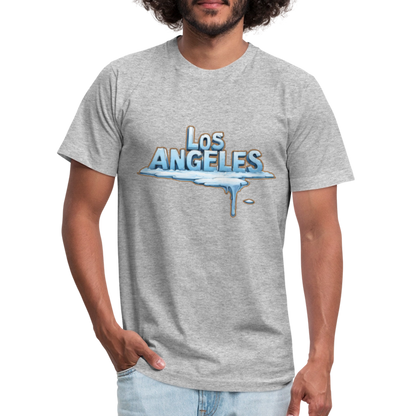 ICE Melts in LA Unisex Jersey T-Shirt by Bella + Canvas - heather gray