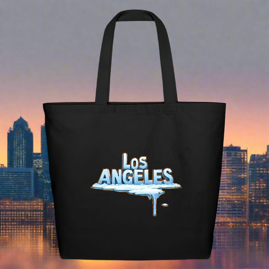 ICE Melts In LA Eco-Friendly Cotton Tote - black