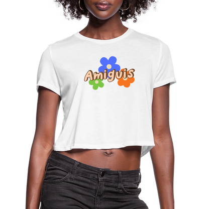 Amiguis Women's Cropped T-Shirt - white