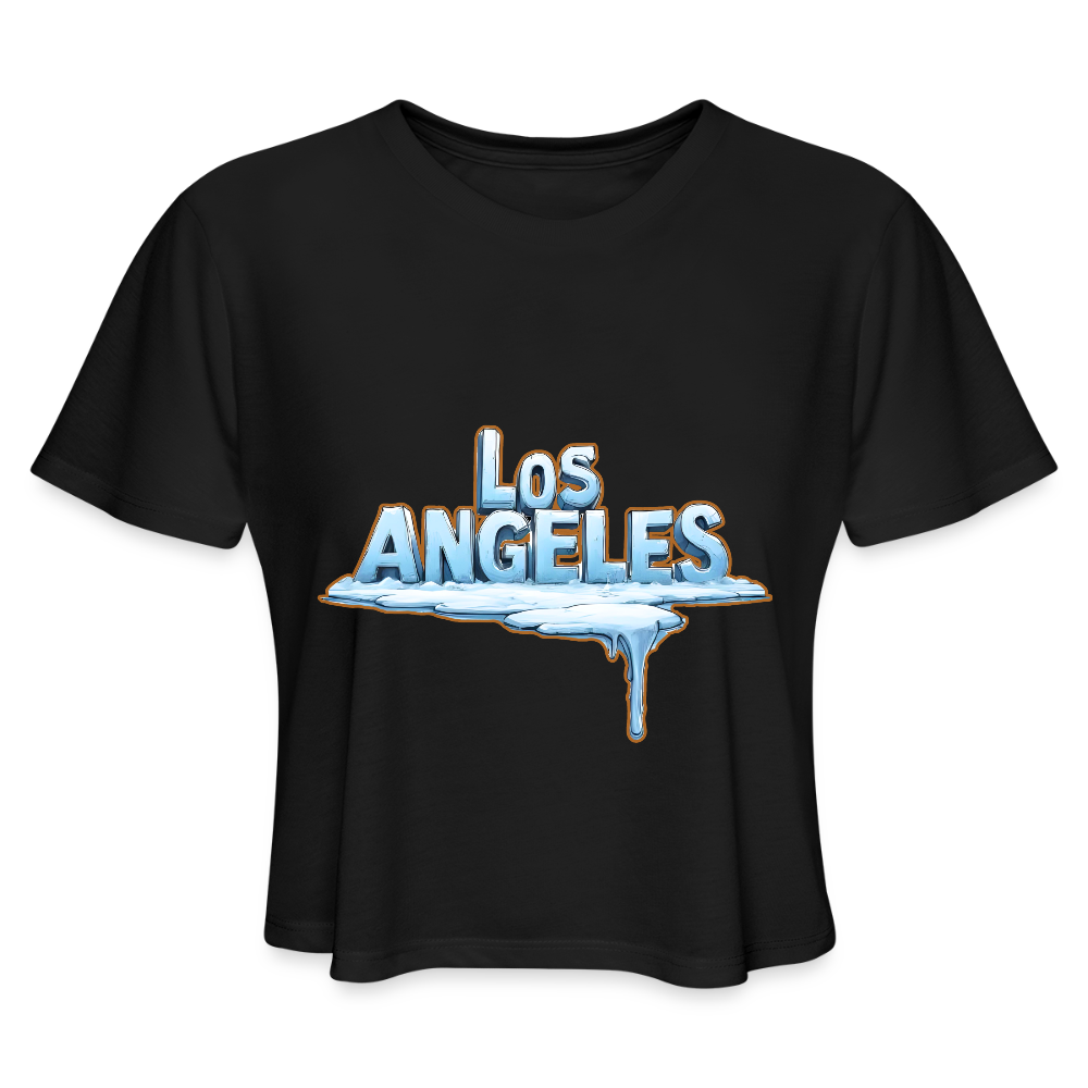 ICE Melts in LA Women's Cropped T-Shirt - black