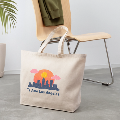 Te Amo Los Angeles Eco-Friendly Cotton Tote - natural