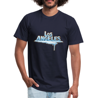 ICE Melts in LA Unisex Jersey T-Shirt by Bella + Canvas - navy