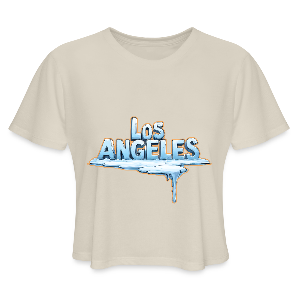ICE Melts in LA Women's Cropped T-Shirt - dust