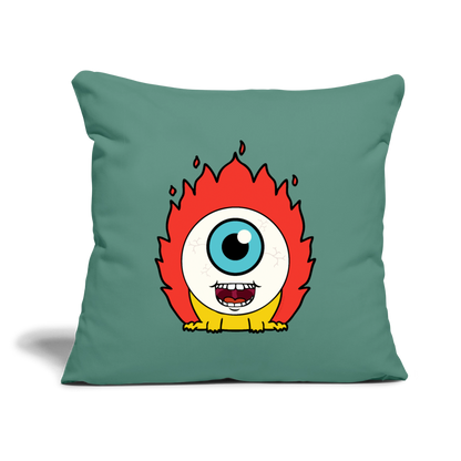 Flamin' Tom Throw Pillow Cover 18” x 18” - cypress green