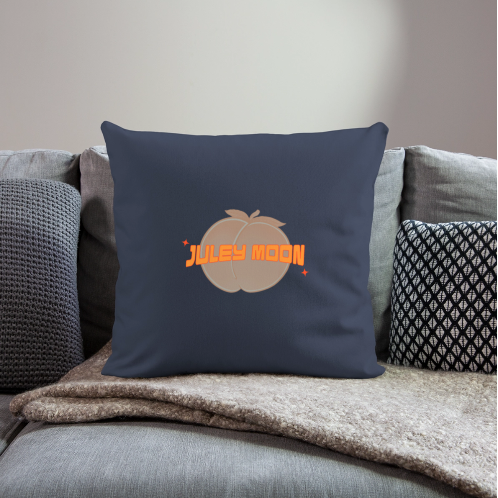 JM Logo Throw Pillow Cover - navy