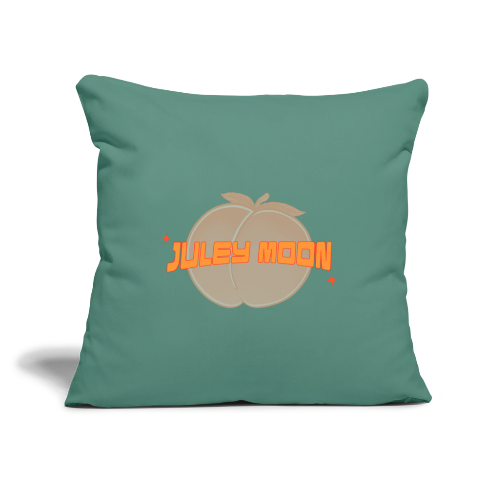 JM Logo Throw Pillow Cover - cypress green