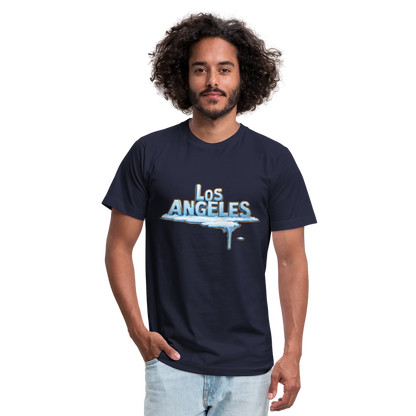 ICE Melts in LA Unisex Jersey T-Shirt by Bella + Canvas - navy