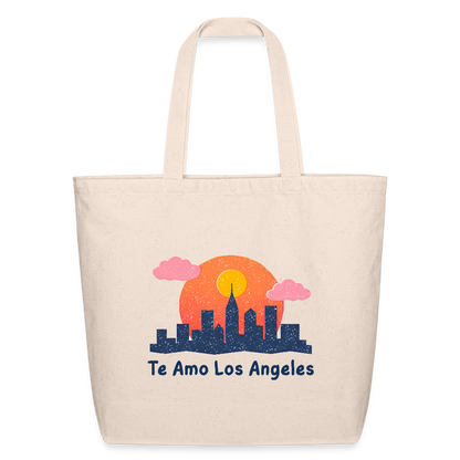 Te Amo Los Angeles Eco-Friendly Cotton Tote - natural