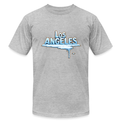 ICE Melts in LA Unisex Jersey T-Shirt by Bella + Canvas - heather gray