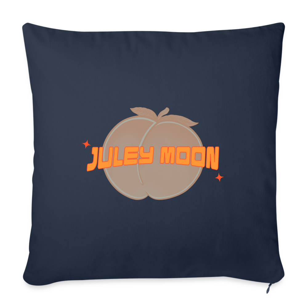 JM Logo Throw Pillow Cover - navy
