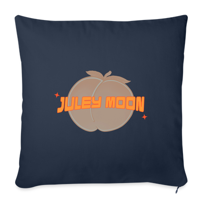 JM Logo Throw Pillow Cover - navy