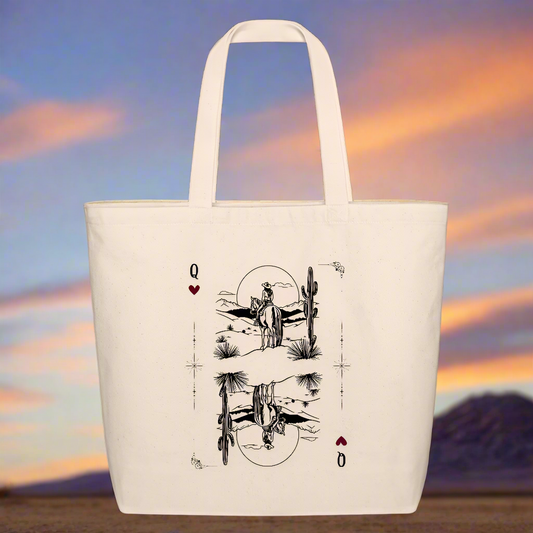 Desert Queen Tote Bag - natural