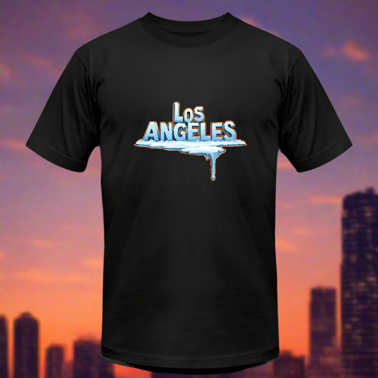 ICE Melts in LA Unisex Jersey T-Shirt by Bella + Canvas - black