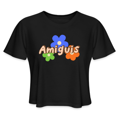 Amiguis Women's Cropped T-Shirt - black