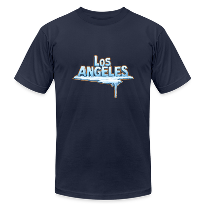 ICE Melts in LA Unisex Jersey T-Shirt by Bella + Canvas - navy
